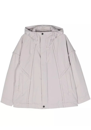 Homme Plissé Issey Miyake Frame hooded jacket - Grey