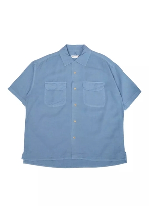 Ts(S) flap-pocket short-sleeved shirt - Blue