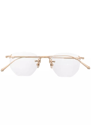 Matsuda M3104 hexagonal-frame glasses - Gold