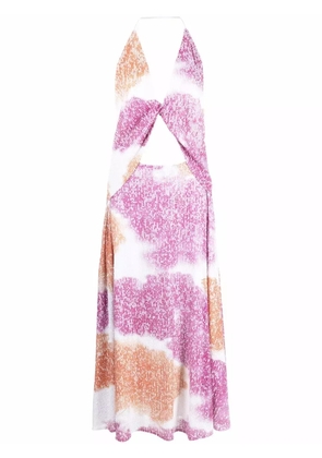 In The Mood For Love sequin-embellished midi dress - Pink