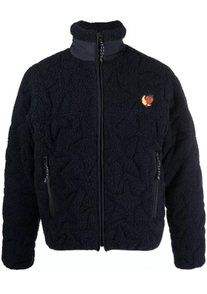 Sky High Farm star-quilted fleece zip-front jacket - Blue