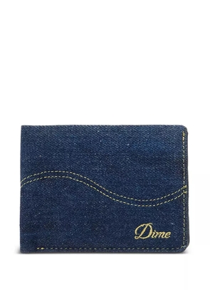 dime Cursive bi-fold wallet - Blue