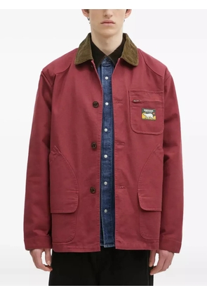 Human Made duck-appliqué overshirt - Red