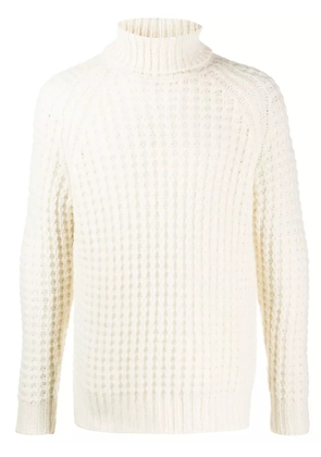 Roberto Collina waffle-knit roll-neck jumper - Neutrals
