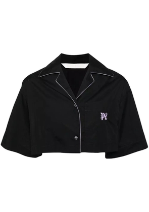 Palm Angels cropped shirt - Black