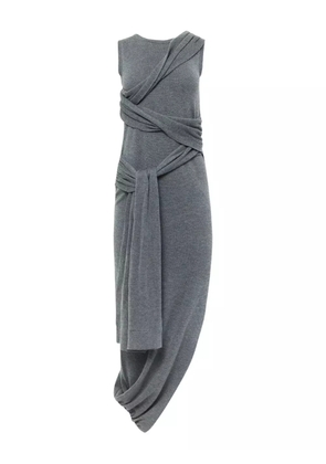 JW Anderson draped tie-waist dress - Grey
