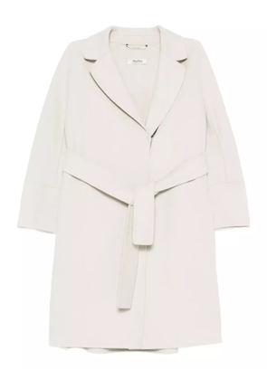 'S Max Mara belted lapel coat - White