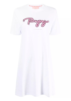 BAPY BY *A BATHING APE® stitched-logo mini T-shirt dress - White