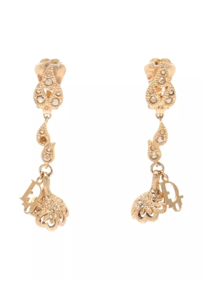 Christian Dior Pre-Owned 2010s stone earrings - Gold