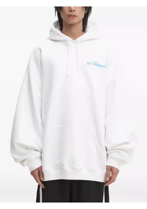 VETEMENTS logo-print hoodie - White