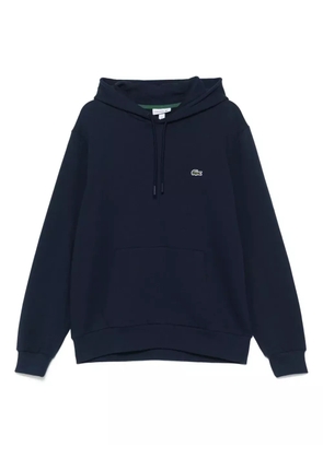 Lacoste logo-embroidered hoodie - Blue