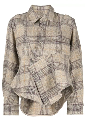 JNBY check-print wool jacket - Multicolour