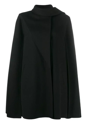 Valentino Garavani asymmetric draped cape - Black