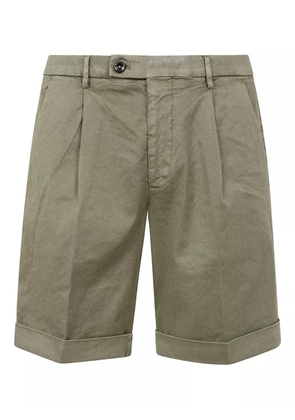 michael coal pleated cotton shorts - Neutrals