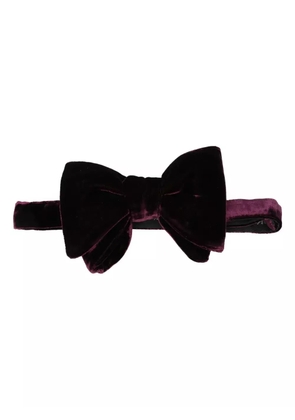 TOM FORD velvet bow tie - Purple