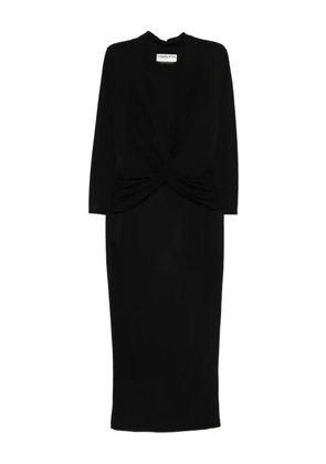 CHIARA BONI La Petite Robe twist-detail midi dress - Black
