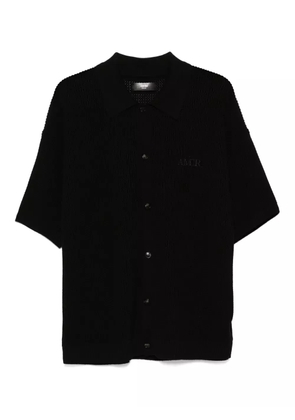AMIRI crochet-knit mesh shirt - Black