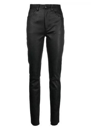 3x1 Kaya split leather trousers - Black