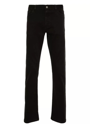 Zegna logo-patch trousers - Brown