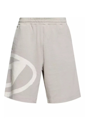 Diesel Crow logo-print drawstring shorts - Grey