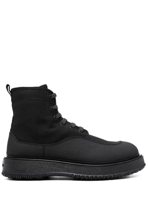 Hogan Untraditional lace-up ankle boots - Black