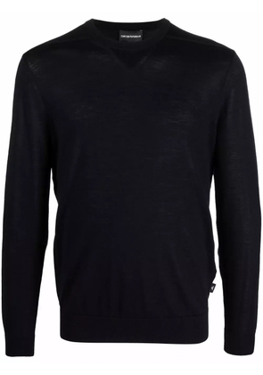 Emporio Armani crew-neck jumper - Blue