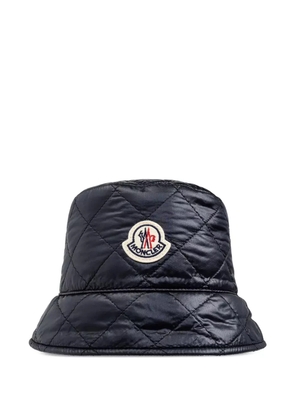 Moncler quilted bucket hat - Blue