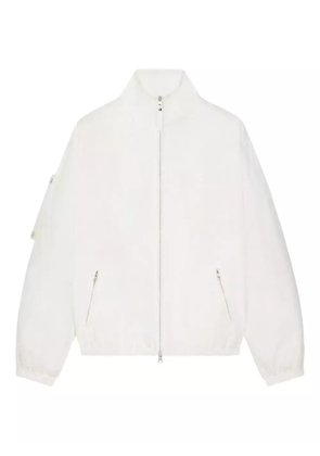 Courrèges zippered cropped jacket - White