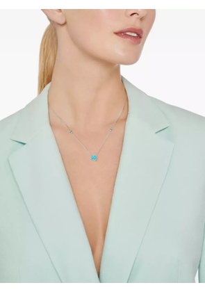 Kiki McDonough 18kt white gold Grace diamond and topaz necklace - Silver