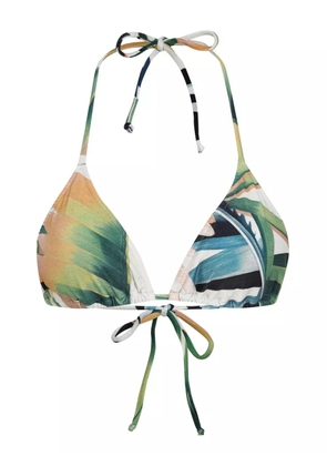 Lygia & Nanny floral-print bikini top - Green