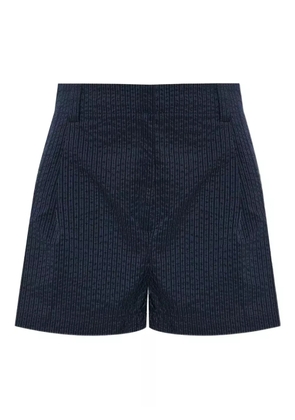 Maison Kitsuné logo-patch shorts - Blue