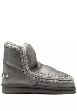 Mou Eskimo 18 metallic-finish ankle boots - Grey