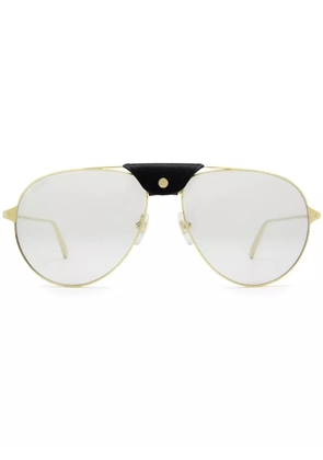 Cartier Eyewear Santos de Cartier sunglasses - Gold