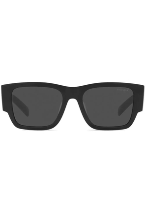Prada Eyewear triangle-logo square sunglasses - Black