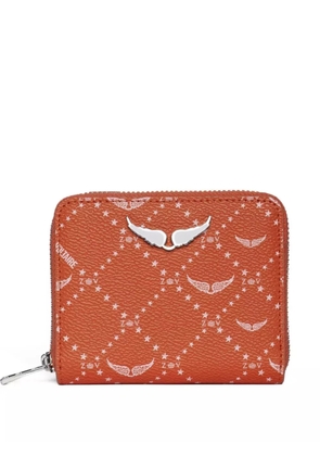 Zadig&Voltaire monogram-print wallet - Orange