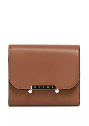Marni leather wallet - Brown