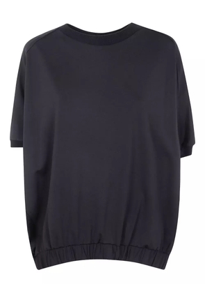 Liviana Conti short-sleeve elasticated-hem top - Black