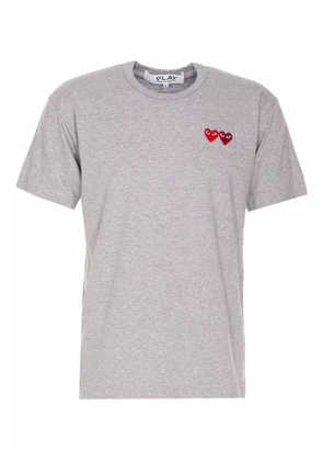 Comme Des Garçons Play heart-patch T-shirt - Grey