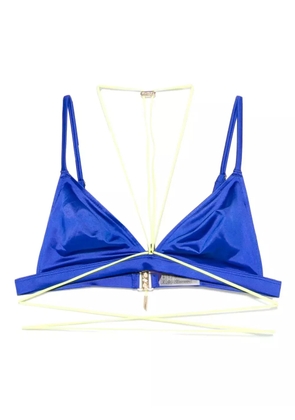 Maison Close Glow triangle bikini top - Blue