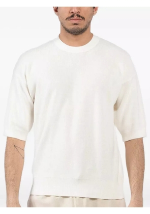 atomo factory ribbed short-sleeve T-shirt - White