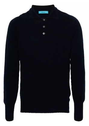 Drumohr virgin wool polo shirt - Blue