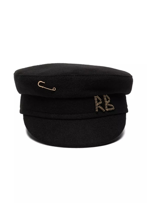 Ruslan Baginskiy safety-pin baker boy hat - Black