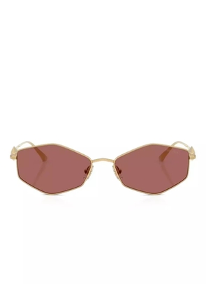 Jimmy Choo Eyewear geometric-frame sunglasses - Gold