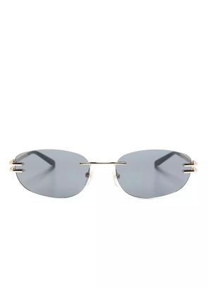 GIGI STUDIOS Michela oval-frame sunglasses - Black