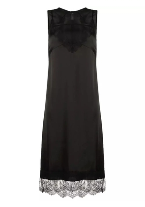 Nº21 lace-trim sleeveless dress - Black