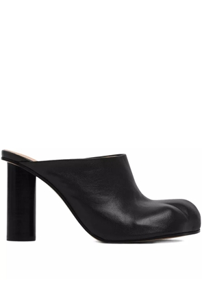 JW Anderson leather heeled mules - Black