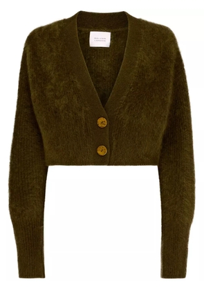 Galvan London cropped cardigan - Green
