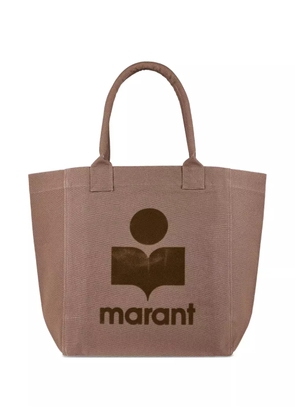 ISABEL MARANT Yenky logo-embroidered tote bag - Brown