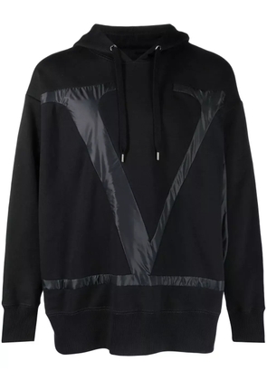 Valentino Garavani logo-detail drawstring hoodie - Black