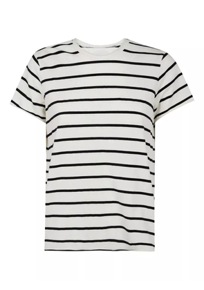 Labo Art striped T-shirt - White